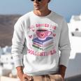 Valentines All Booked For Valentines Book Lovers Teacher Kid Premium Unisex Sweatshirt