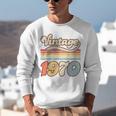 Vintage 1970 Birthday Retro Style 70's Born Nostalgia Outfit Premium Tri-Blend Unisex Sweatshirt Vintage 1970 Birthday Retro Style 70's Born Nostalgia Outfit Premium Tri-Blend Unisex Sweatshirt