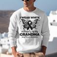 I Wear In Memory Of My Grandma Butterfly Lung Cancer Unisex Sweatshirt