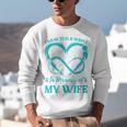 I Wear Teal & Purple In Memory Of My Wife Unisex Sweatshirt I Wear Teal & Purple In Memory Of My Wife Unisex Sweatshirt