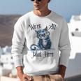We'Re All Mad Here Cheshire Cat Alice Wonderland Book Kids Unisex Sweatshirt We'Re All Mad Here Cheshire Cat Alice Wonderland Book Kids Unisex Sweatshirt