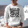 Women Senior Mom Class Of 2026 Retro Graduation Senior Mama Unisex Sweatshirt