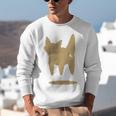 Yk2 Cat With Tomboy Tail 90s Nostalgia Downtown Indie Premium Tri-Blend Unisex Sweatshirt Yk2 Cat With Tomboy Tail 90s Nostalgia Downtown Indie Premium Tri-Blend Unisex Sweatshirt