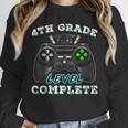 4th Grade Level Complete Gamer 4 Grade Graduation Unisex Sweatshirt