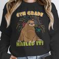 6th Grade Graduation Sloth Nailed It Class Of 2025 Unisex Sweatshirt