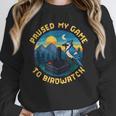 8-Bit Gamer Birder Blue Jay Arcade Nostalgia Nature Unisex Sweatshirt