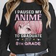 8th Grade Graduation Anime 2024 Graduate Middle School Girls Unisex Sweatshirt