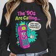 The 90s Are Calling Retro 90s Kid Nostalgia Gag Meme Unisex Sweatshirt