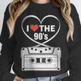 90s Nostalgia Cassette Heart Retro I Love The 90s Unisex Sweatshirt 90s Nostalgia Cassette Heart Retro I Love The 90s Unisex Sweatshirt