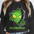 Alien Face Ew People UFO Introvert Meme Men Women Kids Unisex Sweatshirt Alien Face Ew People UFO Introvert Meme Men Women Kids Unisex Sweatshirt
