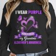 Alzheimer's Awareness I Wear Purple In Memory Of My Grandma Unisex Sweatshirt