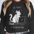 Antisocial Introvert Cat With Coffee On Computer Emo Goth Unisex Sweatshirt Antisocial Introvert Cat With Coffee On Computer Emo Goth Unisex Sweatshirt