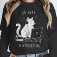 Antisocial Introvert Cat With Coffee On Computer Emo Goth Unisex Sweatshirt Antisocial Introvert Cat With Coffee On Computer Emo Goth Unisex Sweatshirt