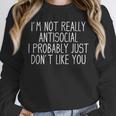 Antisocial Tee Co Introvert -Adults Modern Classic Unisex Sweatshirt Antisocial Tee Co Introvert -Adults Modern Classic Unisex Sweatshirt