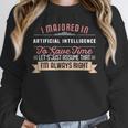 Artificial Intelligence Major Student Shirt Graduation Unisex Sweatshirt