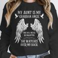 My Aunt Is My Guardian Angel In Heaven Memory Memorial Tees Unisex Sweatshirt