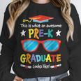 What An Awesome Pre-K Graduate Looks Like 2025 Graduation Unisex Sweatshirt
