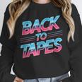Back To Tapes Retro Cassette Mixtape 80s Nostalgia Unisex Sweatshirt