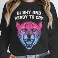 Bi Shy And Ready To Cry Bisexual Introvert Bi Pride Unisex Sweatshirt Bi Shy And Ready To Cry Bisexual Introvert Bi Pride Unisex Sweatshirt