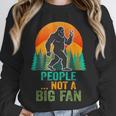 Bigfoot Introvert People Not A Big Fan Retro Sasquatch Unisex Sweatshirt