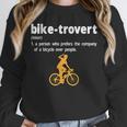 Bike-Trovert Bicycle Humor Definition Introvert Unisex Sweatshirt