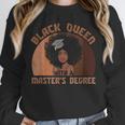 Black Queen With a Masters Degree Melanin Girls Graduation Unisex Sweatshirt