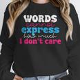 Words Cannot Express How Much I Don't Care Introvert Unisex Sweatshirt