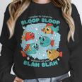 Cartoon Sarcasm Anti-Social Nihilism Introvert Fish Unisex Sweatshirt