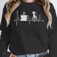 Cat Book Coffee Lover Heartbeat Cat Lover Book Lover Unisex Sweatshirt