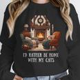 Cat Lover I'd Rather Be Home With My Cats Introvert Cozy Unisex Sweatshirt Cat Lover I'd Rather Be Home With My Cats Introvert Cozy Unisex Sweatshirt