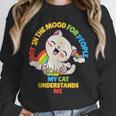 Cat Mom Loves Cats Dad Not In The Mood For People Introvert Unisex Sweatshirt Cat Mom Loves Cats Dad Not In The Mood For People Introvert Unisex Sweatshirt