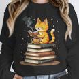 Cat Reading Books Unisex Sweatshirt