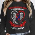 CHD Heart Disease Awareness Shirts In Memory Little Sister Unisex Sweatshirt