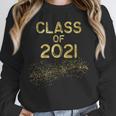 CLASS Of 2021 Gold Bokeh Confetti Fun Graduation Unisex Sweatshirt