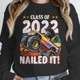 Class Of 2022 Monster Truck Graduation Cap Retro Sunset Boy Unisex Sweatshirt