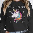Class Of 2024 Graduation Year Unicorn Tee Shirt Unisex Sweatshirt
