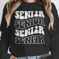 Class Of 2024 High School Senior Graduation Groovy Wave Unisex Sweatshirt