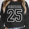 Class Of 2025 High School Senior 25 On Back Graduation Unisex Sweatshirt