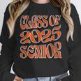 Class Of 2025 Senior Orange And Student Graduation Unisex Sweatshirt