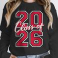 Class Of 2026 Graduation Red With Varsity Letters Unisex Sweatshirt