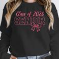 Class Of 2026 Pink Coquette Bow Cap Senior 2026 Graduation Unisex Sweatshirt