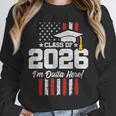 Class Of 2026 Senior Graduation American Flag Senior 2026 Unisex Sweatshirt