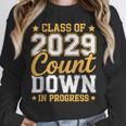 Class Of 2029 Count Down Fun First Day 8th Grade Graduation Unisex Sweatshirt