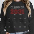 Class Of 2031 Graduation T-Shirt With Space For Hand Prints Unisex Sweatshirt
