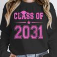 Class Of 2031 Pink Girls Shirt Graduation Unisex Sweatshirt