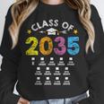 Class Of 2035 Grow With Me Checklist Graduation Unisex Sweatshirt