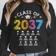 Class Of 2037 Grow With Me Checklist Graduation Unisex Sweatshirt