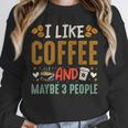 Coffee & Introvert Humor Tee Quote Cute Font Unisex Sweatshirt Coffee & Introvert Humor Tee Quote Cute Font Unisex Sweatshirt