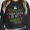 College Student Christmas Bachelors Degree Graduation Unisex Sweatshirt