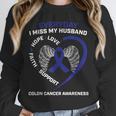 Colorectal Wings In Memory Of Husband Colon Cancer Awareness Unisex Sweatshirt Colorectal Wings In Memory Of Husband Colon Cancer Awareness Unisex Sweatshirt